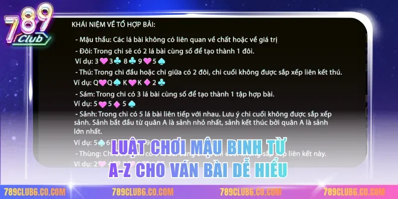 Luật chơi mậu binh từ a-z cho ván bài dễ hiểu